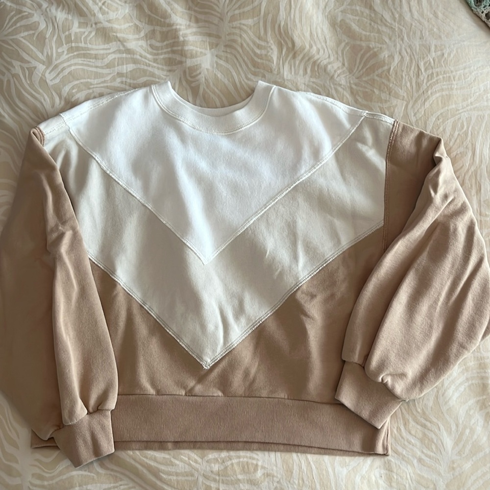 Abercrombie & Fitch Soft A&F Collection color block sweatshirt